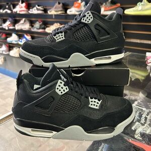 Size men’s - Nike Air Jordan 4 Retro SE Black Canvas Men's Shoes CLEAN